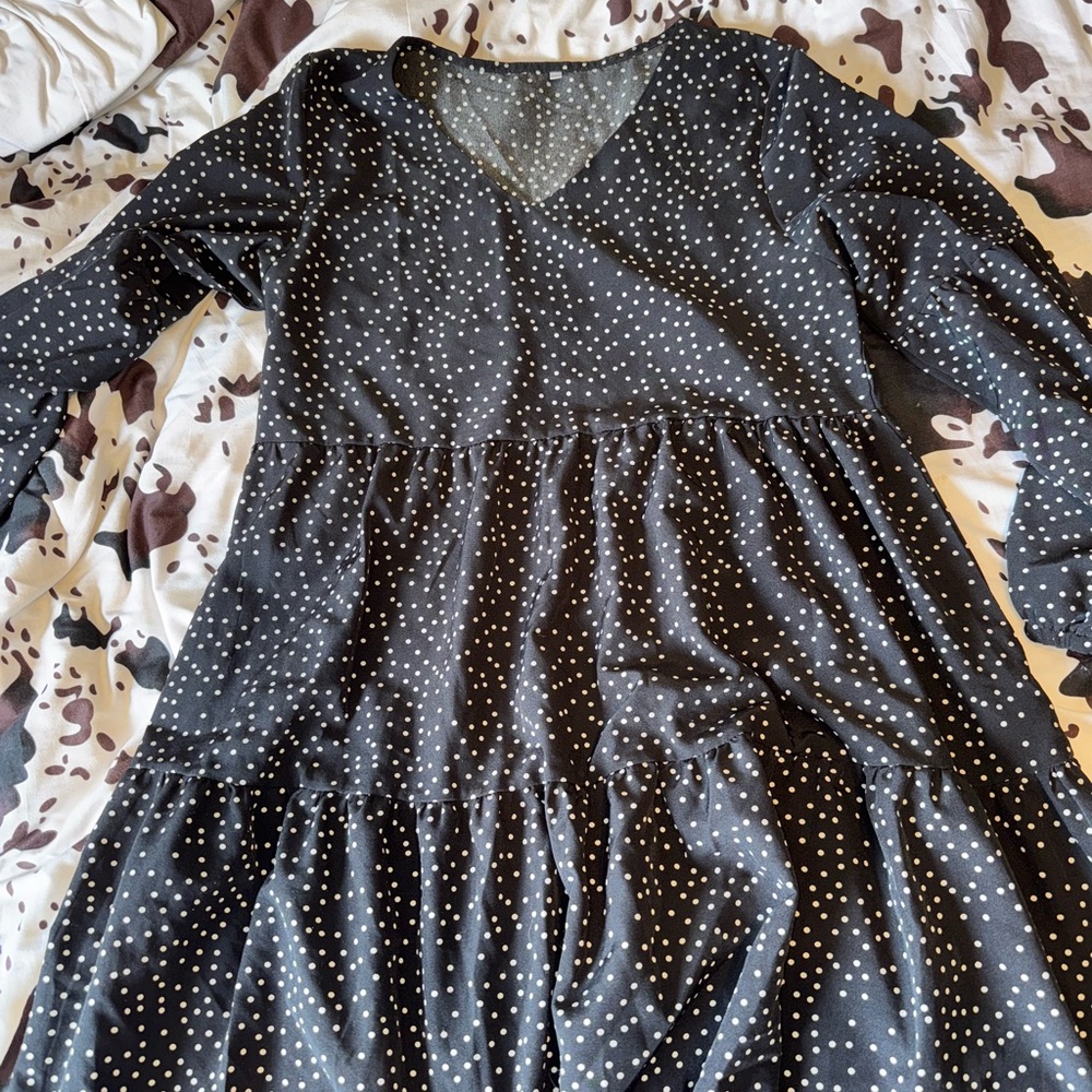Black and White Polka Dot Dress